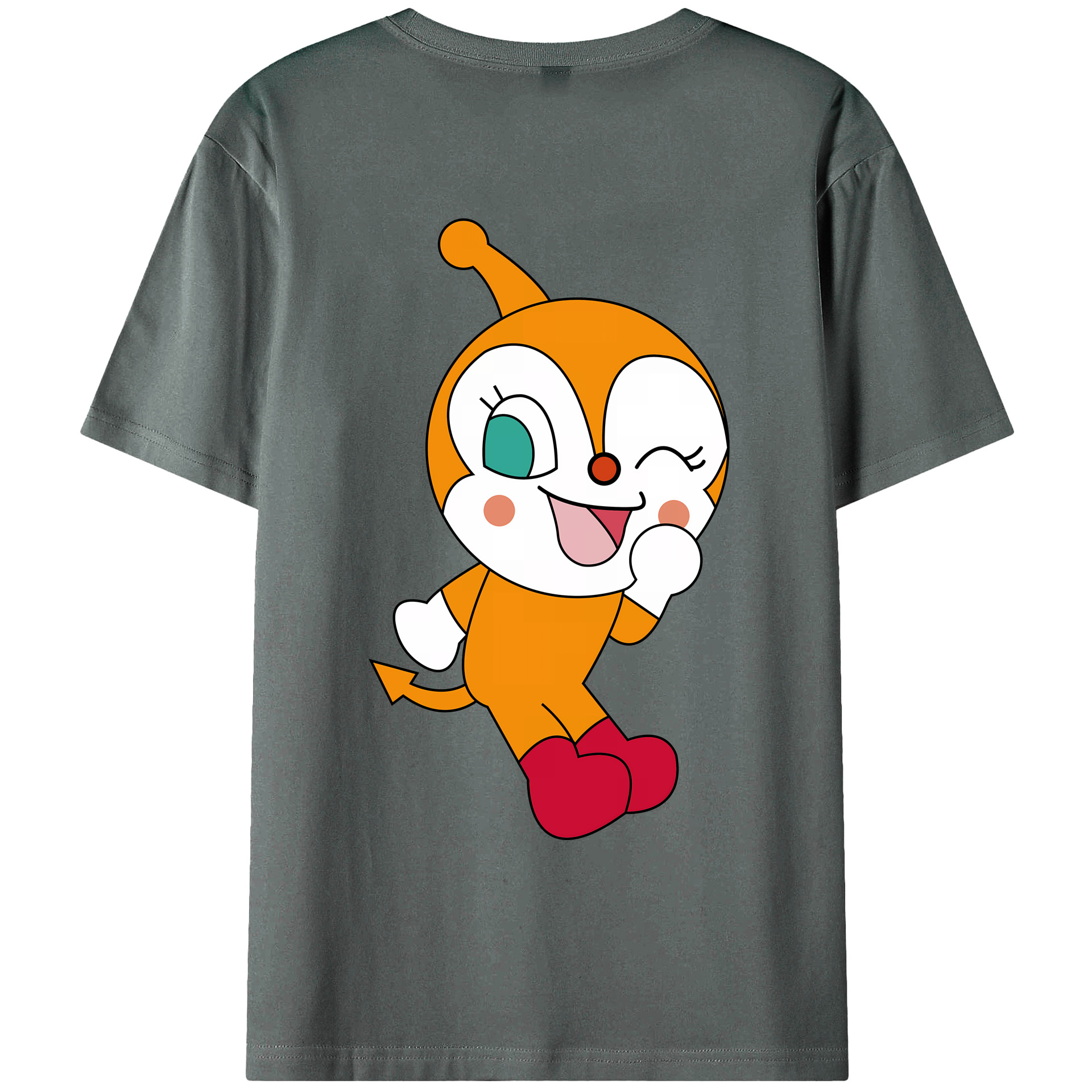 （画像用） アンパンマン Anpanman 綿100％ メンズ半袖Tシャツ（バックプリント） 通気性